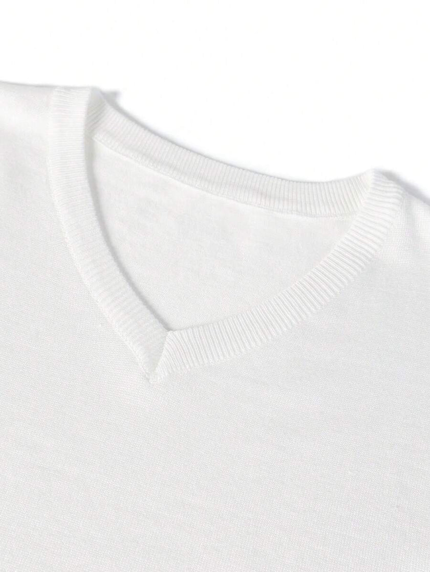 Classic White Pullover Sweater - 17