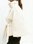 Elegant Hooded Wool Coat - 12