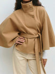 Elegant Hooded Wool Coat - 13