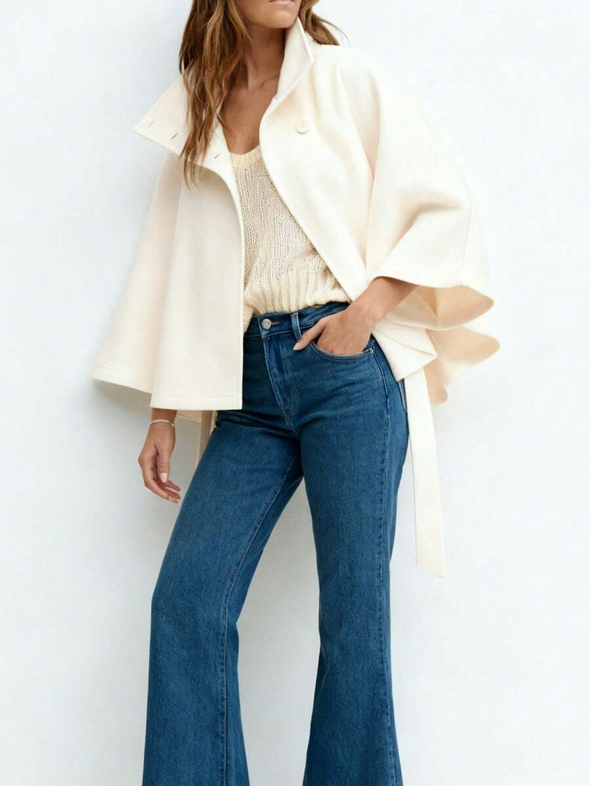 Elegant Hooded Wool Coat - 10