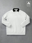 Loose Fit Polo Neck Sweatshirt - 21