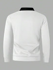 Loose Fit Polo Neck Sweatshirt - 25