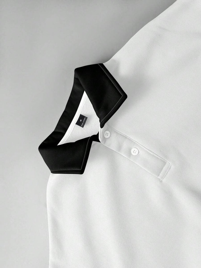 Loose Fit Polo Neck Sweatshirt - 26