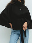 Elegant Hooded Wool Coat - 4
