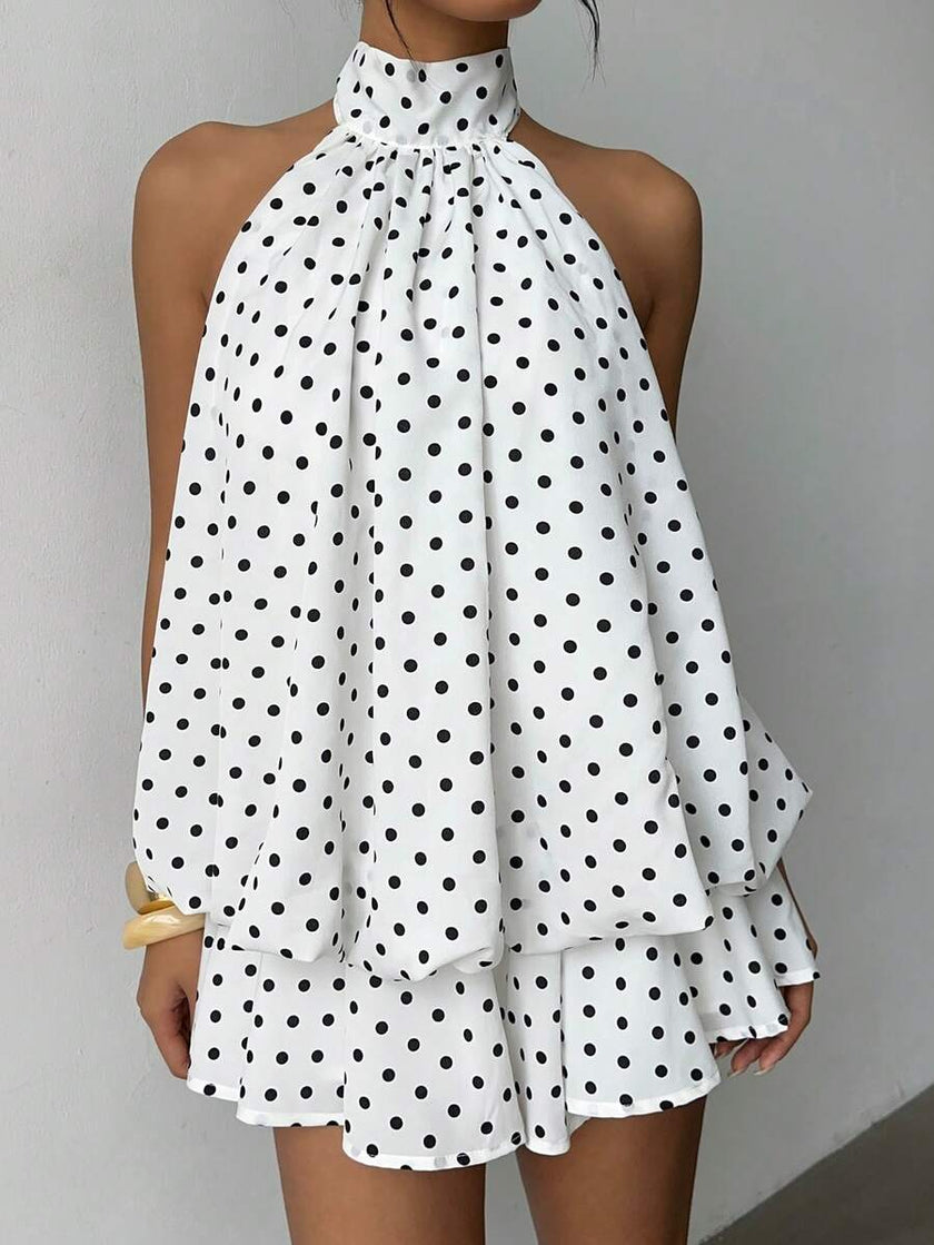 Elegant Mini Dress Brown - 31