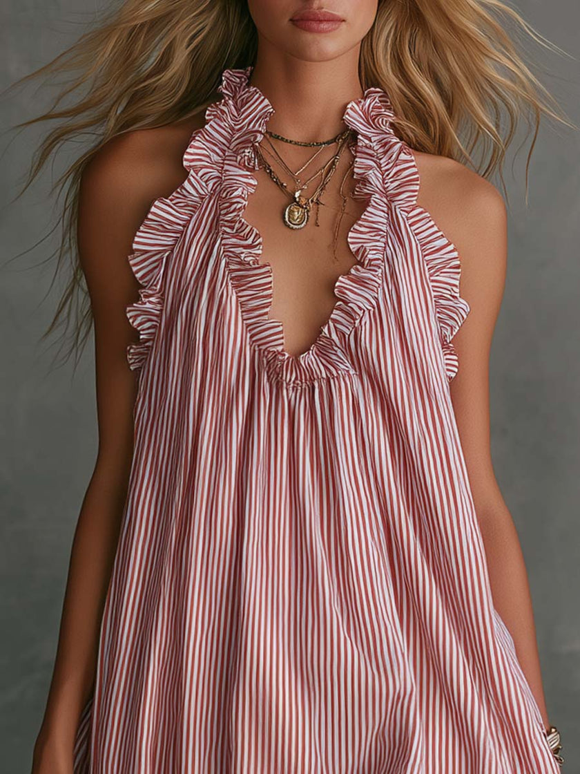 V-Neck Mini Dress | Casual Dress