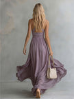 Chiffon Halter Neck Maxi Elegant Dress Elegant | Evening Dress