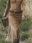 Tassel Midi Dress | Casual Dress