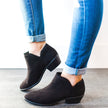 Black Ankle Boots Low Heel - 5
