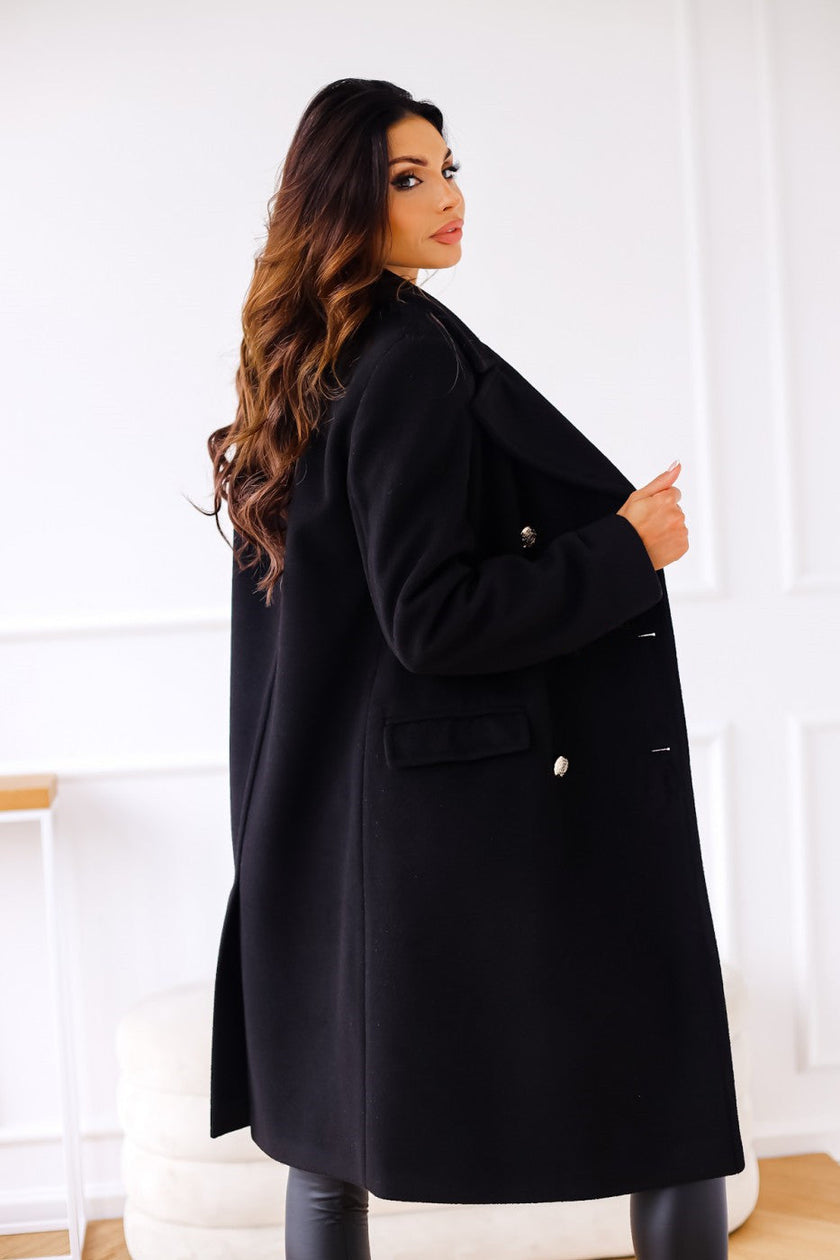 Chic Double-Breasted Coat - 4