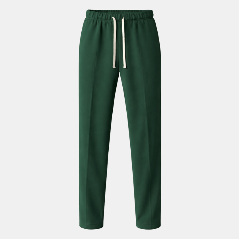 Men's wide-leg FJØRNA joggers with drawstring waist, casual pants featuring relaxed fit and comfortable fabric.