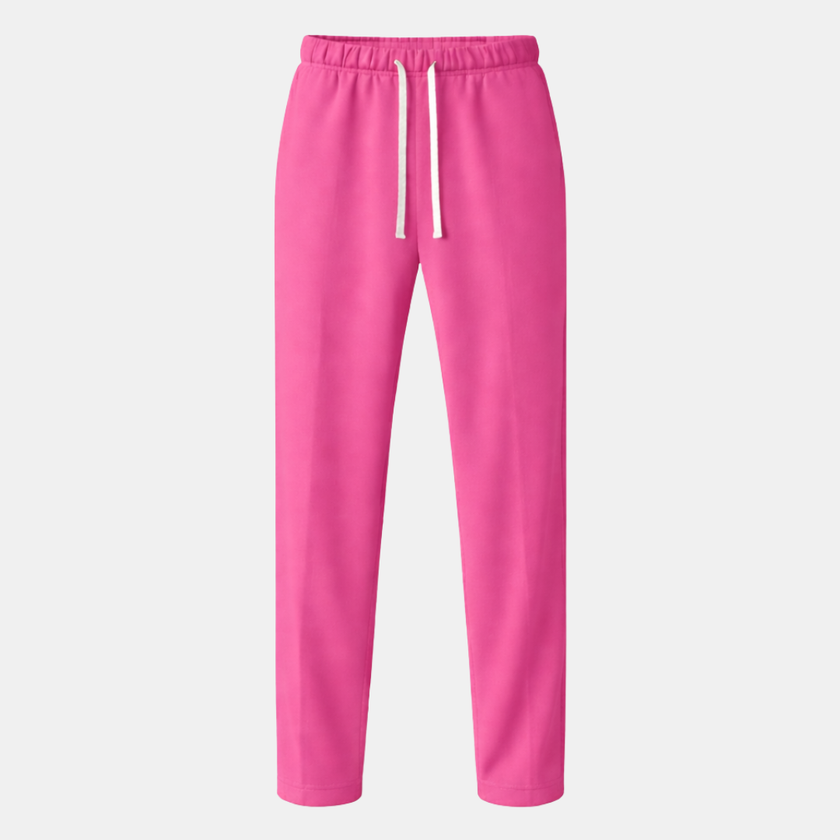 Men's wide-leg jogger pants by FJØRNA featuring drawstring waist and relaxed fit, suitable for casual and athletic wear.