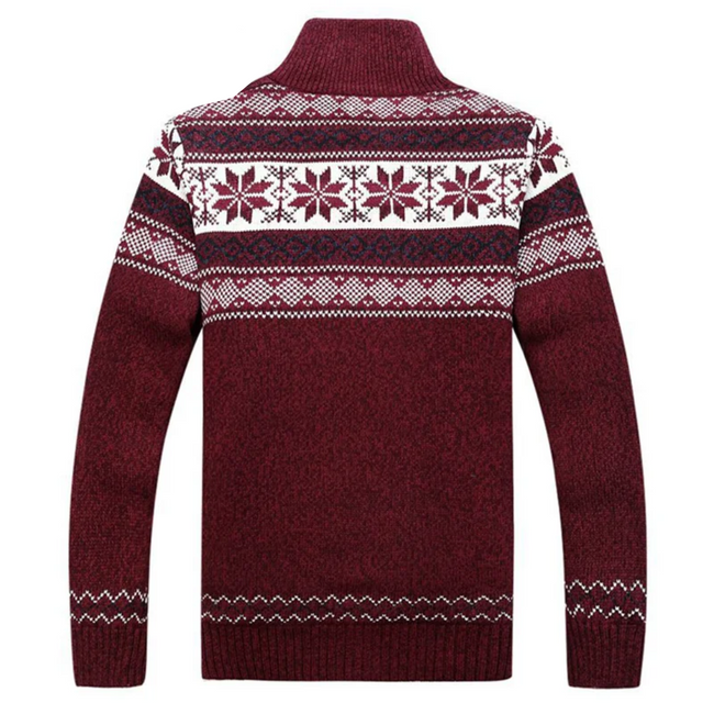 Oliver – Christmas Jumper Mens - Cozy Velvet | Cardigan 2