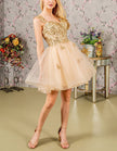 Mint green FJØRNA sleeveless tulle cocktail dress for women, featuring a flowy, elegant design perfect for special occasions