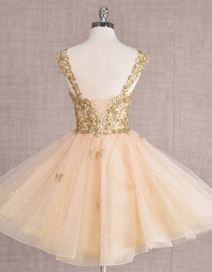 Mint green FJØRNA sleeveless tulle cocktail dress for women, shown with a fitted bodice and flowing skirt.
