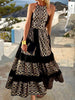 Bohemian Print Loose Off-Shoulder Women's Maxi Dress - Summer