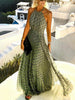 Elegant And Classic Dot Printing Women's Maxi Dress - Summer