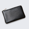 Hazel | Handmade Top-Grain Cow Leather Pouch – 5.11” Zipper Case