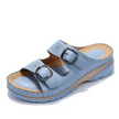 FJØRNA orthopedic comfort fit slide sandals with perforated open toe design, ideal for casual wear and foot support.