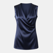 FJØRNA women's top featuring a stylish, fitted design with a round neckline and short sleeves, perfect for casual wear.