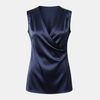 FJØRNA women's top featuring a stylish, fitted design with a round neckline and short sleeves, perfect for casual wear.
