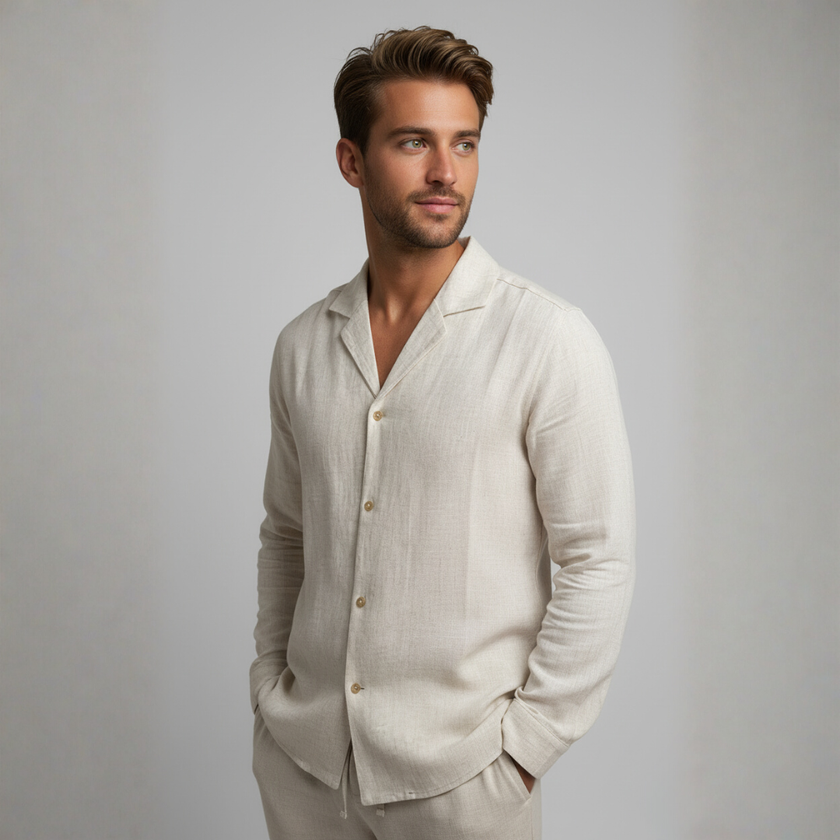 Miles | Lightweight Linen Set for Men – Shirt & Pants Combo
