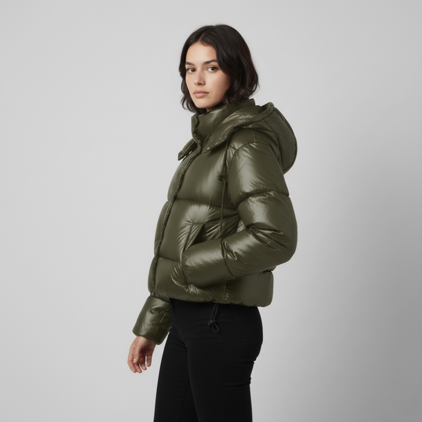 Women’s Puffer Jacket | Seasonal Hooded Look