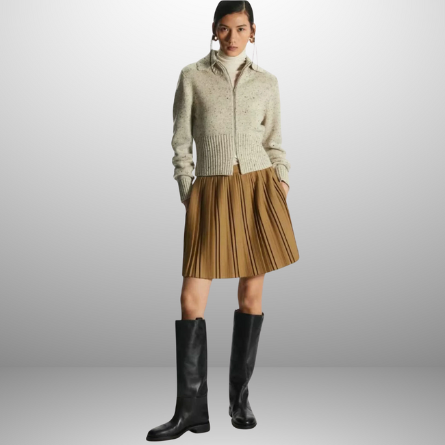 Tessa – Women’s Short Wool Blend Coat | Casual Elegance