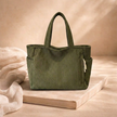 Large FJØRNA women's corduroy tote bag with sturdy handles and spacious interior, ideal for everyday use.