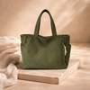 Large FJØRNA women's corduroy tote bag with sturdy handles and spacious interior, ideal for everyday use.