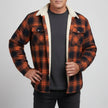 Men’s Checked Jacket - Button-Up - Warm Casual Outerwear