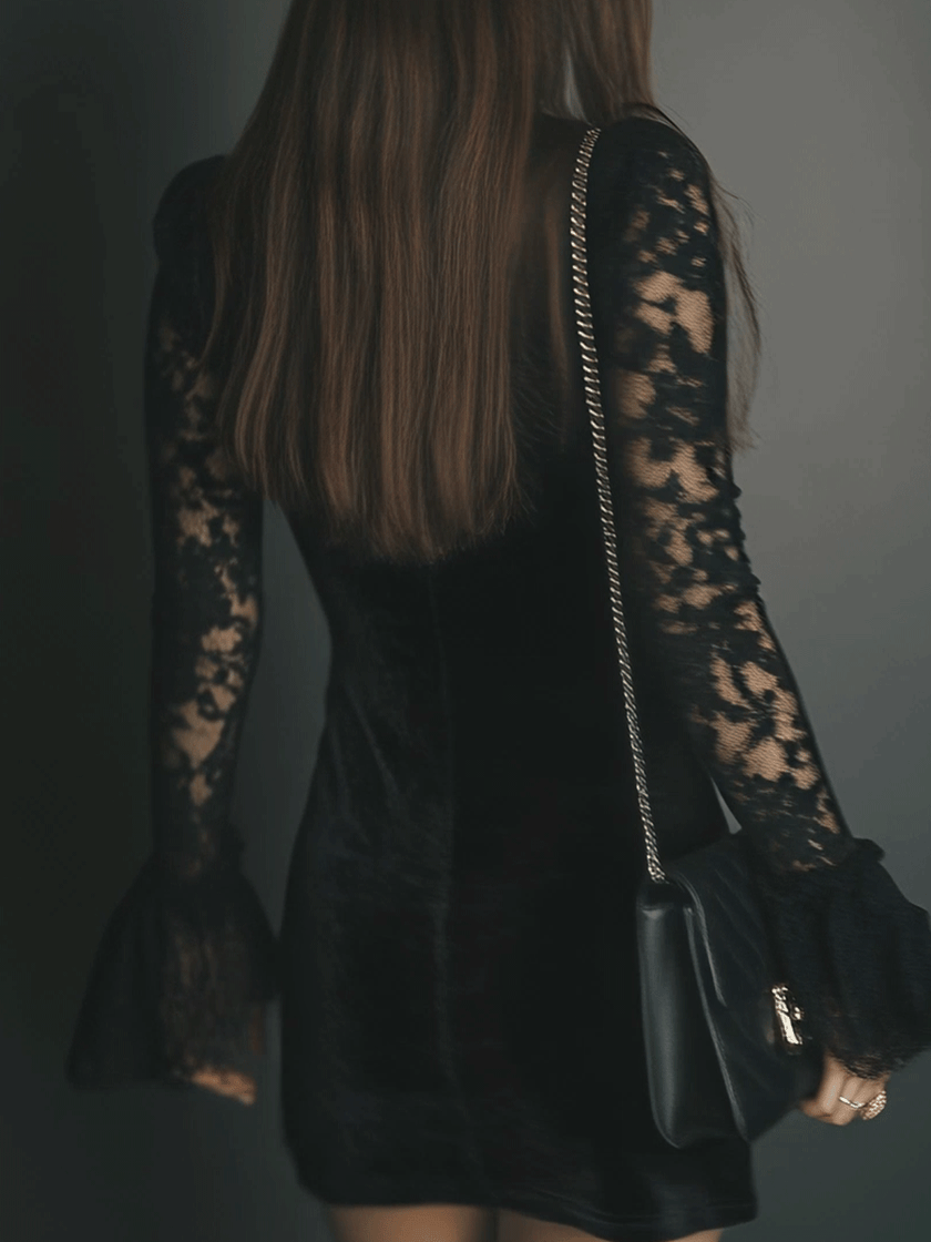 Velvet Mini Dress | Evening Dress
