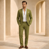 FJØRNA two-piece men's suit set featuring a tailored blazer and matching trousers, stylish formal clothing for men.
