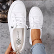 FJØRNA Ava women's orthopedic sneakers with supportive design, white and gray athletic shoes for comfortable everyday wear
