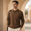 Men's red wool jacket by FJØRNA, stylish outerwear with a classic fit, featuring a cozy wool fabric and front pockets.