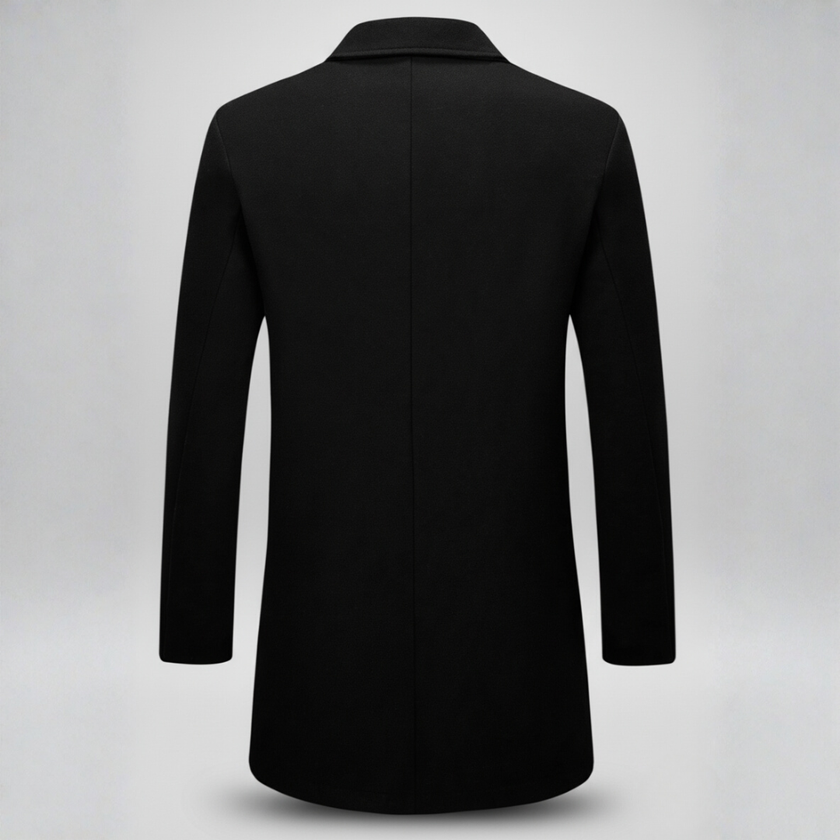 Double-Breasted Wool Overcoat