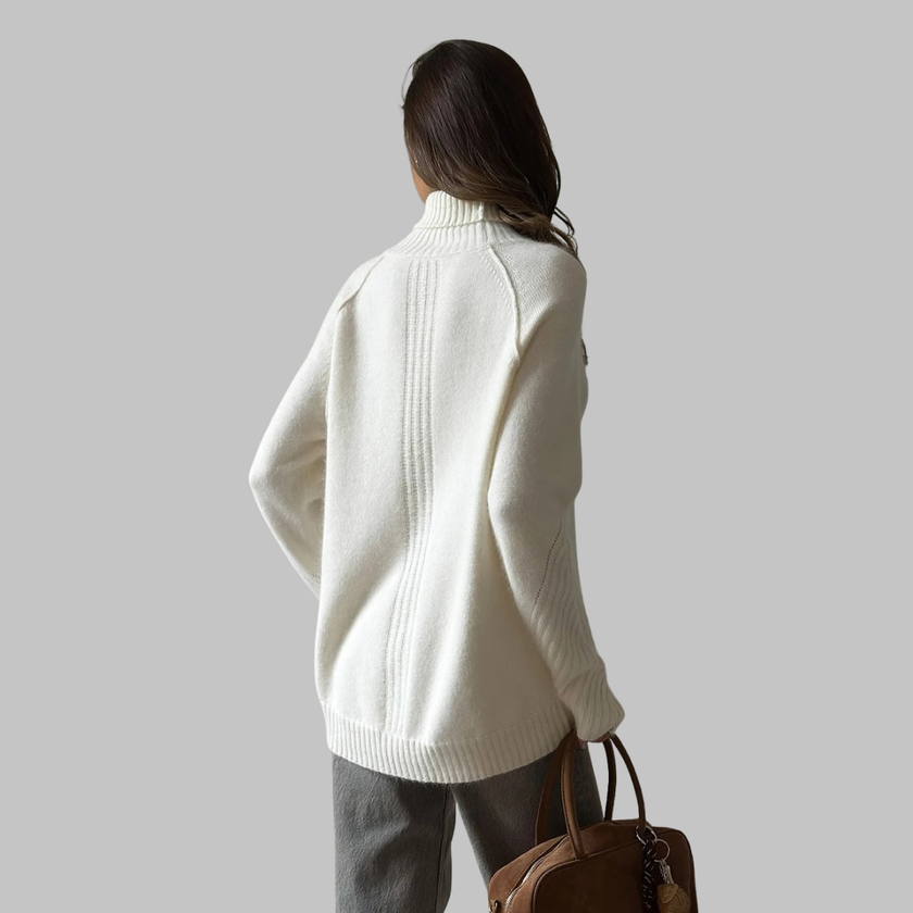 Emma – Black Turtleneck Women’s - Cozy/Oversized | Sweater