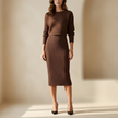 FJØRNA lace co-ord set for women, featuring a stylish matching top and pants with intricate lace details.