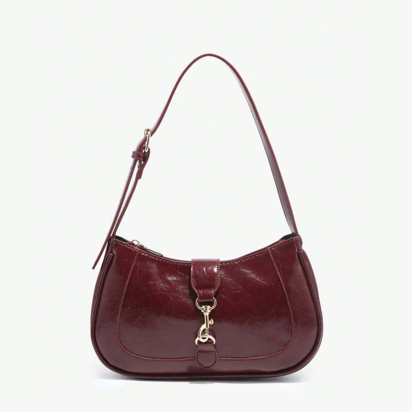Chic Crescent Bag Burgundy