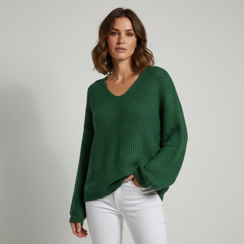 Casual Pullover Sweater Pink