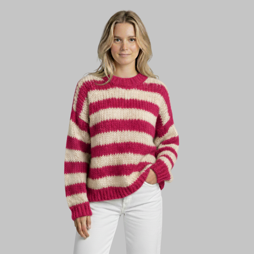 Linde | Women's Striped Knit Sweater