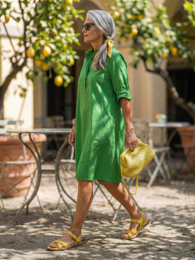 FJØRNA women's floral summer dress with pockets, casual fit, sleeveless design, perfect for warm weather and outdoor wear.