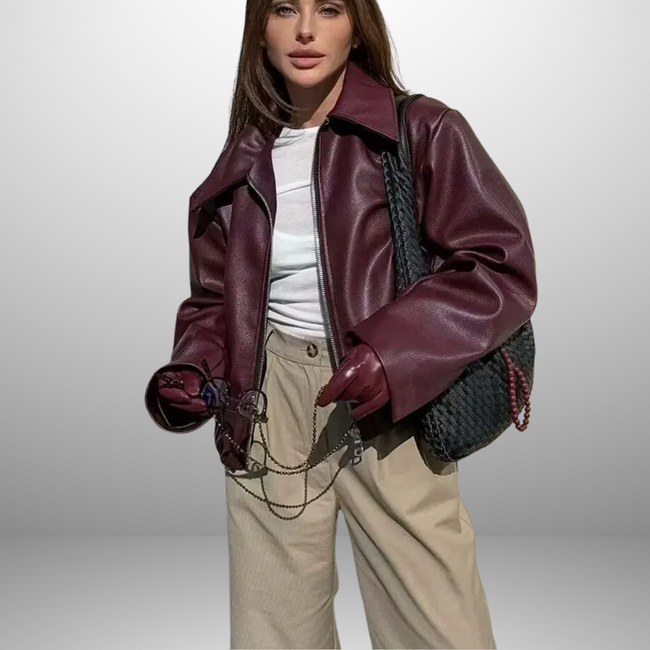 Mia – Leather Jacket Women + Stylish/Thick | Outerwear 1