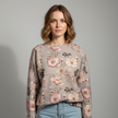 Floral Knit Pullover