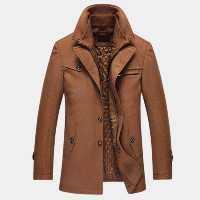 Wool Blend Business Coat 2
