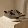 FJØRNA men's suede lace-up loafers with classic design, featuring soft suede material and comfortable fit.