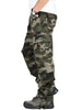 Men's camouflage military cargo pants by FJØRNA, straight cut cotton pants with side pockets for comfort and style.