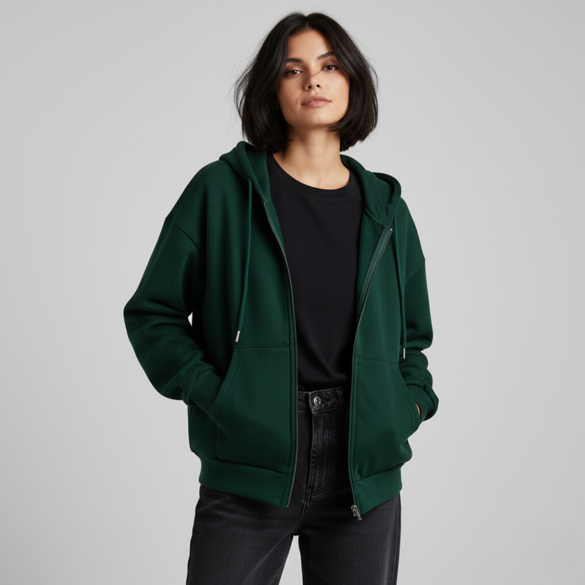 Ada - Chic Women's Casual Zip-Up Hoodie