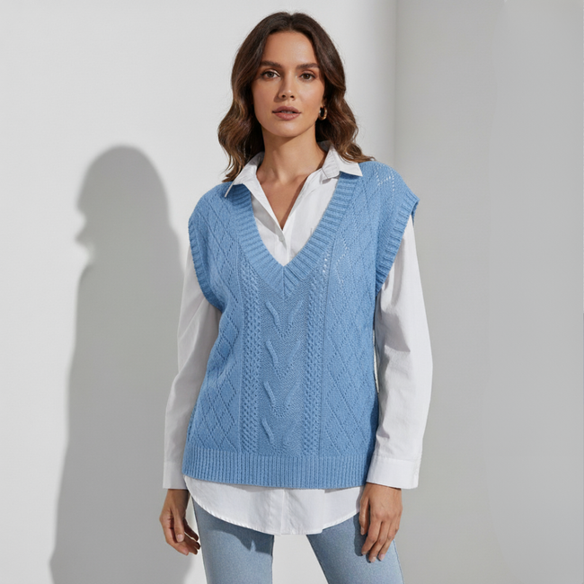 Ava – sweater vest women - Stylish Knit | Sweater Vest
