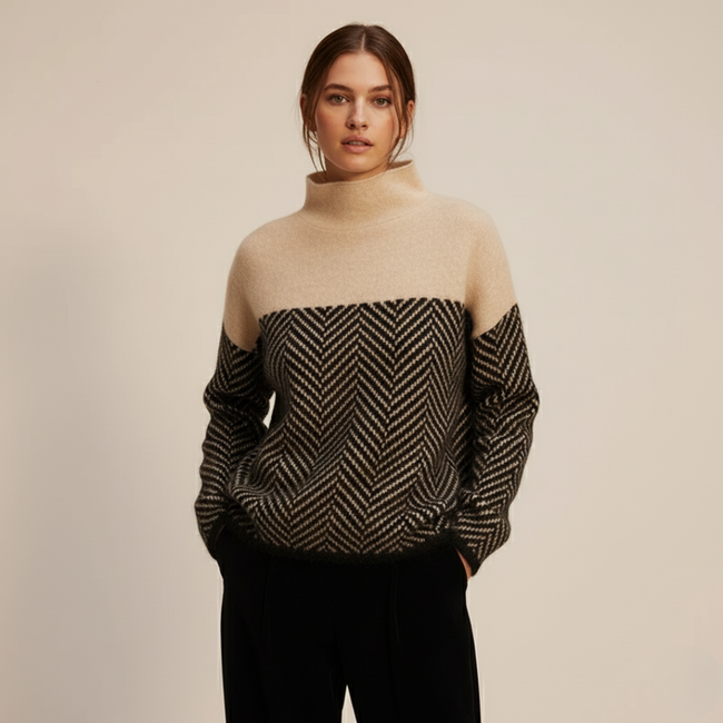 Eireann | Cashmere Turtleneck Sweater, Luxuriously Soft Design